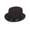 Berets Magician Solid Color Holiday Party Halloween Top Hat Fashion Unisex Personality Rave Show Adult Kids