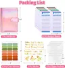 Leveringsbenodigdheden A6 Binder Budget Cash Envelops Planner Organizer met zakken kostenbladen sticker Labels voor geldbesparen 221128