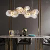 Kroonluchters luxe grijs/wit ronde glas kroonluchter verlichting glans suspensie Luminaire lampen voor el foyer slaapkamer goudhangende lamp