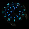 Montres-bracelets Steeldive SD1953 Montre de plongée de luxe Water Ghost pour hommes Cadran noir Verre saphir Lumineux NH35 Mécanique