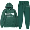 Мужские спортивные костюмы Trapstar Brand Printed Sportswear Мужчина 28 цветов теплые две части, которые выставлены в толстовку с капюшоном, бегают 221128