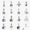 Серебряный браслет Pandora с подвесками в европейском стиле Sier Charms Beads Mother Daughter Frog Angel Wings Bowknot Crystal Enamel Diy Snake Chain Dhzym