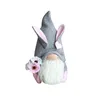 Easter Party Kids Gift Toys Plush Rabbit Gnome with Flowers Bunny Carrot Spring Home Desktop Decoration