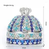 Storage Bottles 1pc Crown Trinket Jewelry Box Collectibles Ring Holder Necklace Earrings Birthday Gifts