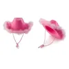 Berets Cowboy Hat Glasses Bandana Kit Cowgirl Women Bachelorette Party смешно
