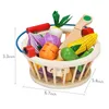 Mère jardin panier en bois cuisine jouets enfants coupe fruits légumes jouer Miniature nourriture enfants bébé début jeu éducatif Pre1938253