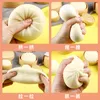 Décorations de jardin Creative Big Steamed Stuffed Bun Steamer Fidget Sensory Toy Autisme Besoin spécial Stress Reliever Stress Soft Squeeze Toy Gift 221126