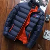 Mens Down Parkas Winter warm mens coat casual autumn stand collar down jacket thick hat winter with hood 221128
