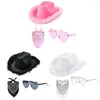 Berets Cowboy Hat Glasses Bandana Kit Cowgirl Women Bachelorette Party смешно