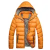メンズダウンパーカーゴラアゼーションファッション厚い男性風型パフフード付きコート冬の暖かいcasuul donwジャケットスリムフィットジッパー221128