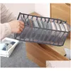 Förvaringslådor Bins Der Type Bras Packing Boxs Home Supplies ADT Children Underwear Under Socks Black Grey Storage Box 6 5ly3 J2 DR DHJBN