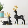 Decoratieve objecten Figurines 2 stks eland herten standbeeld rendier hars sculptuur woonkamer huisdecoratie Noordse tafel ornamenten 221208