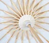 Fans & Parasols Wedding Bride Parasols White Paper Umbrella Wooden Handle Japanese Chinese Craft 60cm Diameter Umbrellas B1128