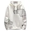 Herrtr￶jor 2022 Sweatshirt Sudadera mode l￥ng￤rmad enkla bokst￤ver tryckt manlig tr￶ja Poleron Hombre