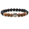 Bracelets De Charme Charmes De Hibou Chakras Pierre Brins Perlés Bracelet Perles De Lave Huile Essentielle Diffuseur Bracelets Énergie Yoga Pour Hommes Wom Dhtrk