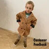 Cappotto VFOCHI Ragazzi Lana 5 colori Giacca lunga Autunno Inverno Bambini Antivento Abbigliamento per bambini Capispalla caldo 221125