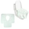 Capas de assento no vaso sanitário 10pcs auto-adesivos não-tecidos sem tecido para crianças viagens em casa grávidas
