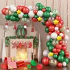 Decorazioni natalizie Kit arco ghirlanda palloncino Verde rosso oro Candy Baloon Decorazione per la casa Festa di Natale Anno Palloncini in lattice 221125
