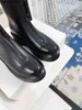 Robe 2022 Chaussures Nouveau The Row Front Zipper Bottes Courtes Femmes Designers Rois Head Elevated Chelsea Martin Bottes Femmes Taille 34-39