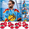 カスタムフロリダマシューTkachuk 2022-23 Reverde Retro Panthers Jersey Aleksander Barkov Joe Thornton Spencer Knight Sam Bennett Reinhart Aaro