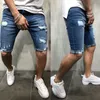 Jeans da uomo Uomo Stretch Corto Moda Casual Slim Fit Alta qualità Elastic Denim s Male Hole Out 221128