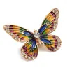 Pins Brooches Large Size Imitation Butterfly Brooches For Women 15 Pcs Set Alloy Crystal Diamond Highgrade Handmade Pin Vintage Fas Dhmui