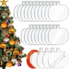 Keychains Halloween Pumpkin Decorations Includes 24 Pcs Acrylic Blanks And Ribbon Dropship