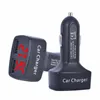 O mais novo carregador de carro Dual DC5V 3.1A USB com tens￣o/temperatura/adaptador de medidores de corrente Display digital