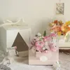 Wrap robate Creative Flower Hand-Held With con V trasparente Windows Wedding Rose Bouquet Packaging Case Candy Cake Party Wapping