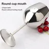 2 PCS 500ml Stainless Steel Goblet Champagne Cup Wine Glass Cocktail Glass Creative Metal Wine Glass for Bar Restaurant 220505