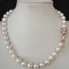 Merveilleux bijoux 18 "10 mm Collier de perle de mer du Sud blanc 18 mm