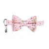 Ropa para perros Collar de pajarita con campana Pascua Bowtie ajustable para perros pequeños, medianos y grandes