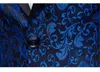 Мужские костюмы Блейзеры Роскошный королевский синий цветочный блейзер Пиджак Мужская шаль Laple One Button Dinner Party Prom Wedding Stylish Tuxedo Hombre 221124