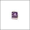 Pins Brooches Square Witch Purple Color Enamel Brooches Pin For Women Fashion Dress Coat Shirt Demin Metal Funny Brooch Pin Dhgarden Dhobu