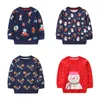 Pullover Jumping Meters Baby Cartoon Christmas Sweatshirts For Boys Girls Clothes Autumn Winter Children's Costume Sport Shirts Kids Tops 221128