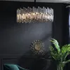 Pendant Lamps Retro Style Light Luxury Black Chandelier Crystal Living Room Designer Model Home High-end Fashion Art Restaurant Lamp