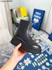 Robe 2022 Chaussures Nouveau The Row Front Zipper Bottes Courtes Femmes Designers Rois Head Elevated Chelsea Martin Bottes Femmes Taille 34-39