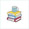 Broches de pinos bebem Leia Love Pin Books Coffee Broche Custom Backpack Roupes Pins de lapela Crach￡ de desenho animado lendo J￳ia DHGARDEN DHYUW
