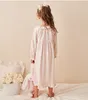 Pyjamas Kinder Mädchen Lolita Kleid Prinzessin Sleepshirts Vintage Kid Rüschen Nachthemden.Höflicher Stil Kleinkind Nachthemd Lounge Nachtwäsche 221125