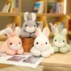 بيع ساخنة لطيف أرنب دمى Mini Rabbit Peluche Toys Studed Soft Animal Toy for Home Room Decoration الزخرفة هدية عيد ميلاد هدية