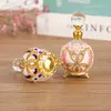 10pcs 25ml Vintage Pink Butterfly Decorative Glass Perfume Bottles Refillable Frosted Lotion Bottle Empty Essential Oils Bottles