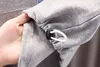 풀오버 1-7 세 베이비 소년 라운드 넥 레터 패치 워크 스웨트 셔츠 의류 스프링 가을 아이 탑 블랙 그레이 색상 겉옷 221128