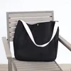 Bolsas de ombro de bolsas de noite Bolsa de mensageiro de ombro japonês cor de cor simples e simples de grande capacidade de faculdade, estilo de faculdade atingido feminino