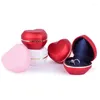 Jewelry Pouches Unique Heart Shape LED Light Ring Box Luxury Pendant Double Packaging Case