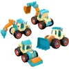 다이 캐스트 모델 DIY 나사 엔지니어링 차량 트럭 굴삭기로드 롤러 불도저 어린이 장난감 선물 221125