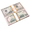 Réplique de fête US FAKE Money Kids Play Toy ou Family Game Paper Copy Banknote 100pcs Pack Practice Counting Movie Prop 20 Dollars Full P262O