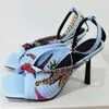 Chaussures habill￩es Sandales d'￩t￩ des femmes Designer de chaussures de chaussures ouverts ouverts High Talon Forme Rencontre 036