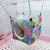 Pequenos suprimentos de animais cubo gaiola de animais de estimação quente hamster mini penduramento de ninho de ninho de pássaro hammock para roedor/cobaia porco/rato/hedgehog 221128