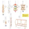 Altre forniture per uccelli da 7 pezzi set giocattolo da pappagallo mastica e mettono i giocattoli con campane per piccoli S cockatiel budgie parkeets parotlets cacatuate kokebird 221128