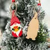 Decorazioni natalizie 912 pezzi Gnomi di Natale Pendenti in legno per la casa Ornamenti per l'albero di Natale Navidad Decor Anno regalo 221125